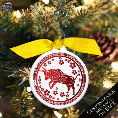 Chinese New Year - Christmas Ornament, Year of the Ox, Zodiac