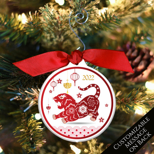 Chinese New Year - Christmas Ornament, Year of the Tiger, Zodiac