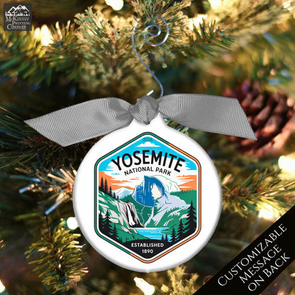 Yosemite National Park - National Park Ornament, California, Personalized, Camper, Camping, Hiking, Souvenir, Vacation, Christmas Gift