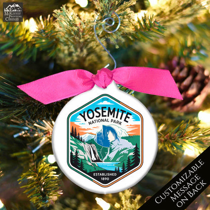 Yosemite National Park - National Park Ornament, California, Personalized, Camper, Camping, Hiking, Souvenir, Vacation, Christmas Gift