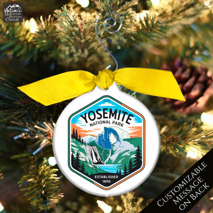 Yosemite National Park - National Park Ornament, California, Personalized, Camper, Camping, Hiking, Souvenir, Vacation, Christmas Gift