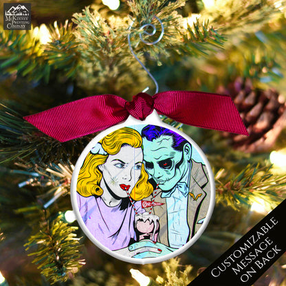 Halloween Christmas Ornament - Zombie, Street Art, Graffiti, Abstract