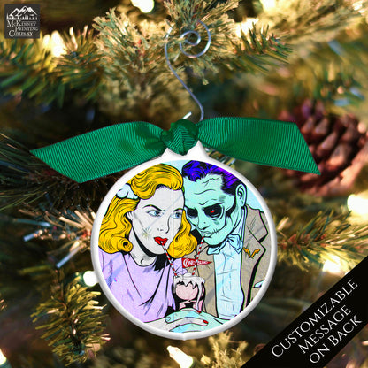 Halloween Christmas Ornament - Zombie, Street Art, Graffiti, Abstract