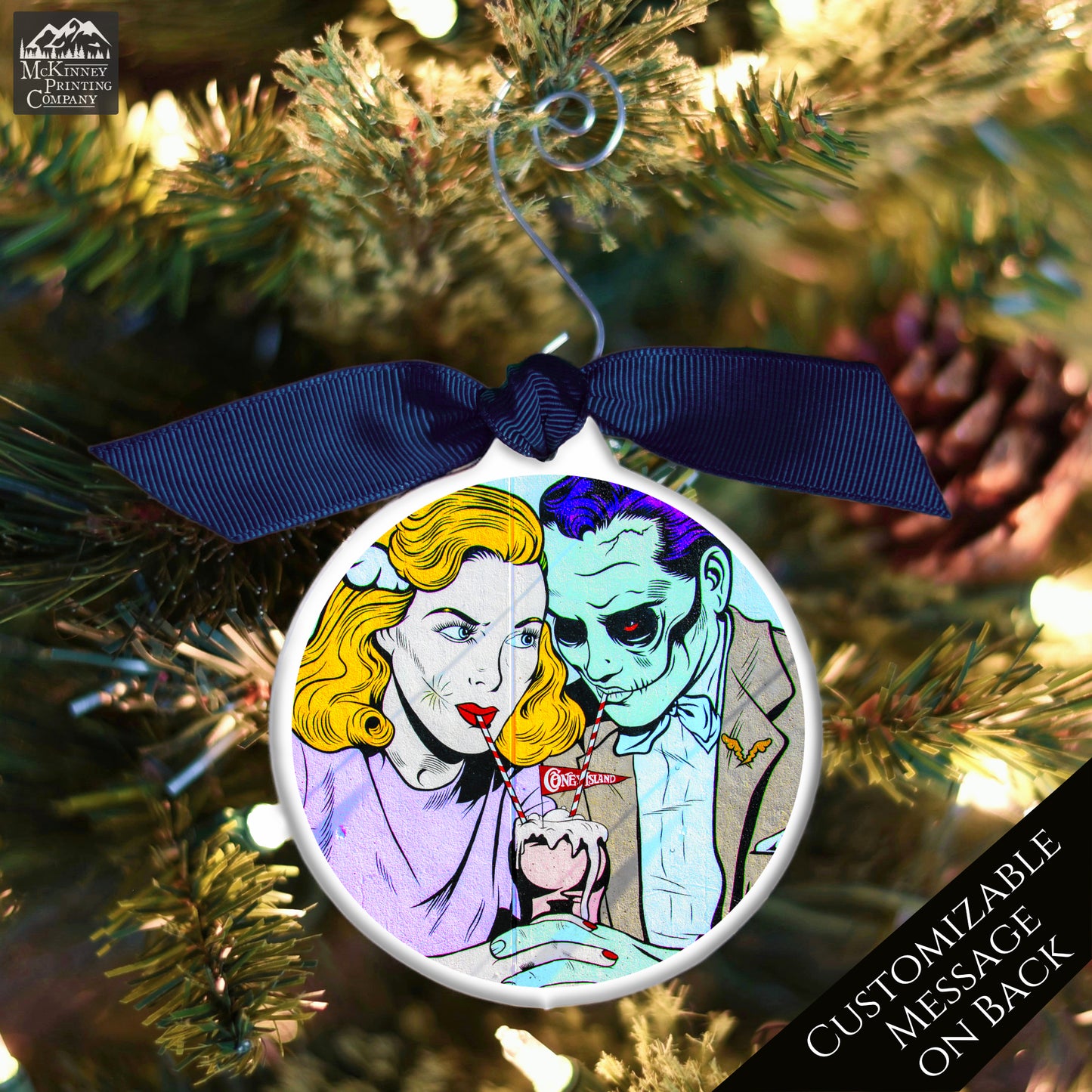 Halloween Christmas Ornament - Zombie, Street Art, Graffiti, Abstract