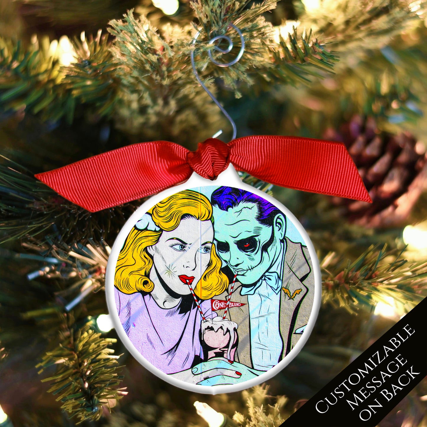 Halloween Christmas Ornament - Zombie, Street Art, Graffiti, Abstract