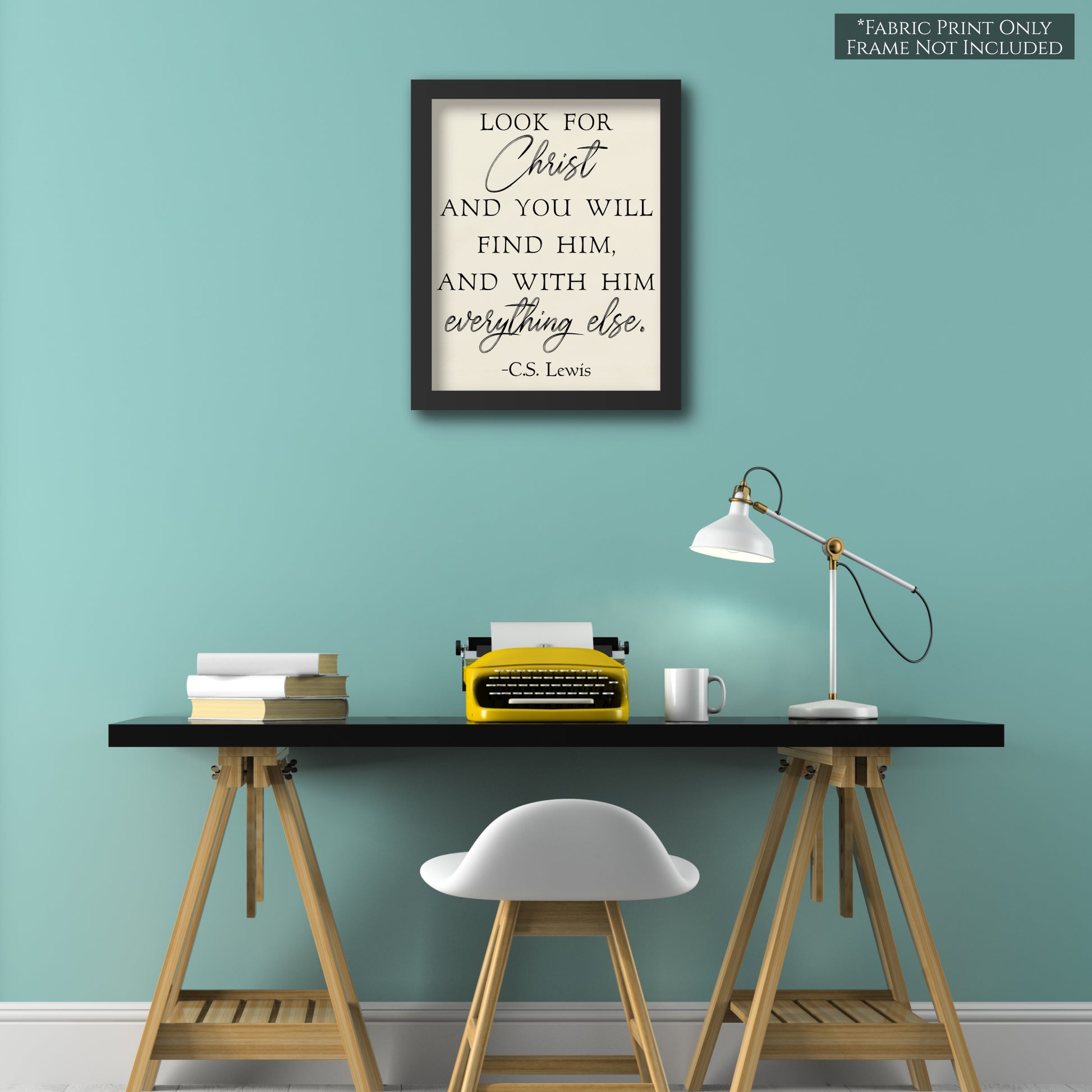 CS Lewis Quote - Christian Wall Art