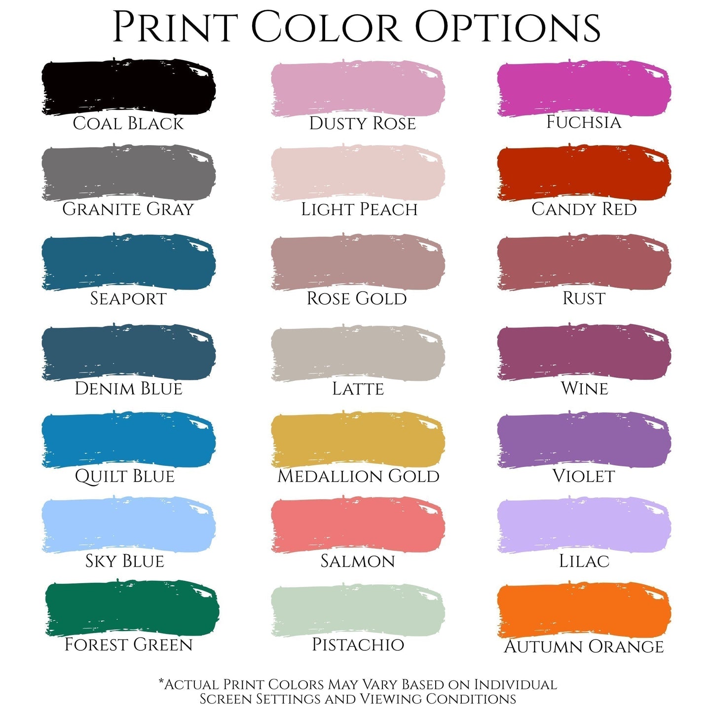Quilt Fabric, Print Color Options