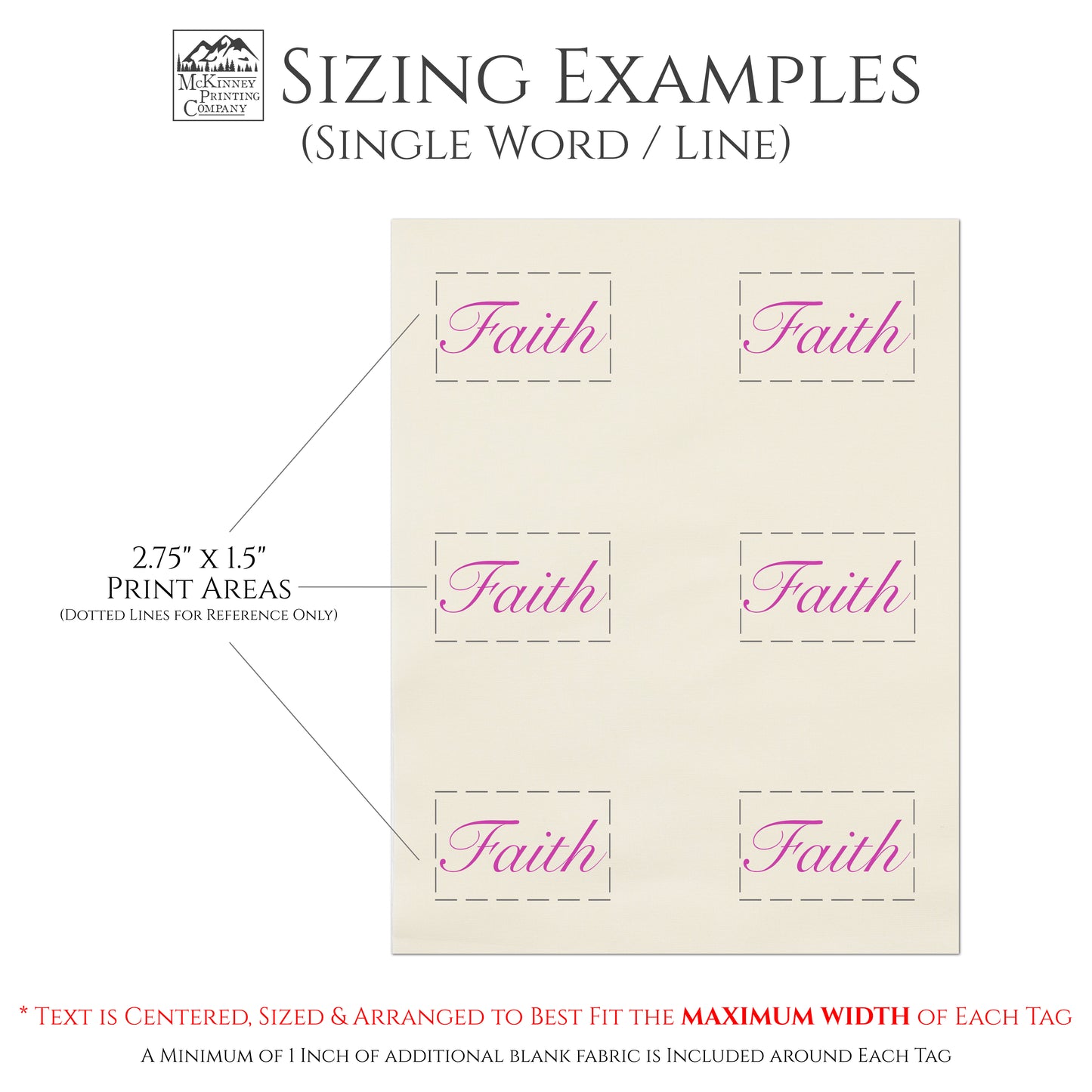 Quilt Labels - Sewing Tags, Custom | Personalized, Fabric for Quilting & Crafts - Includes (6) 2.75 x 1.5 Inch Labels