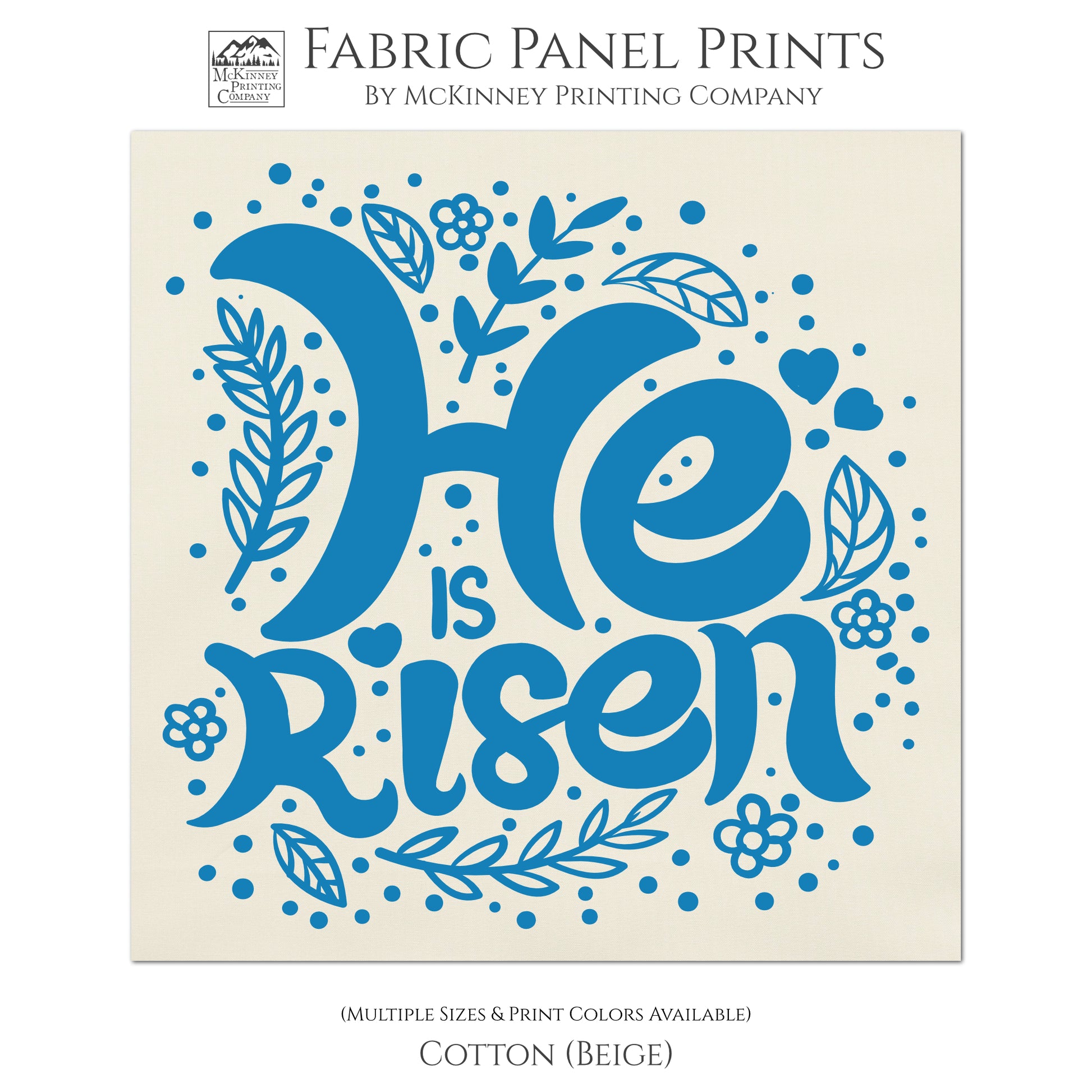 He is Risen, Christian Fabric, Religious, Quilt, Quilting Block, Sewing  - Cotton