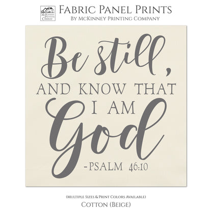 Psalm 46:10 Be Still Cotton Tote Bag Christian Tote Bag Scripture