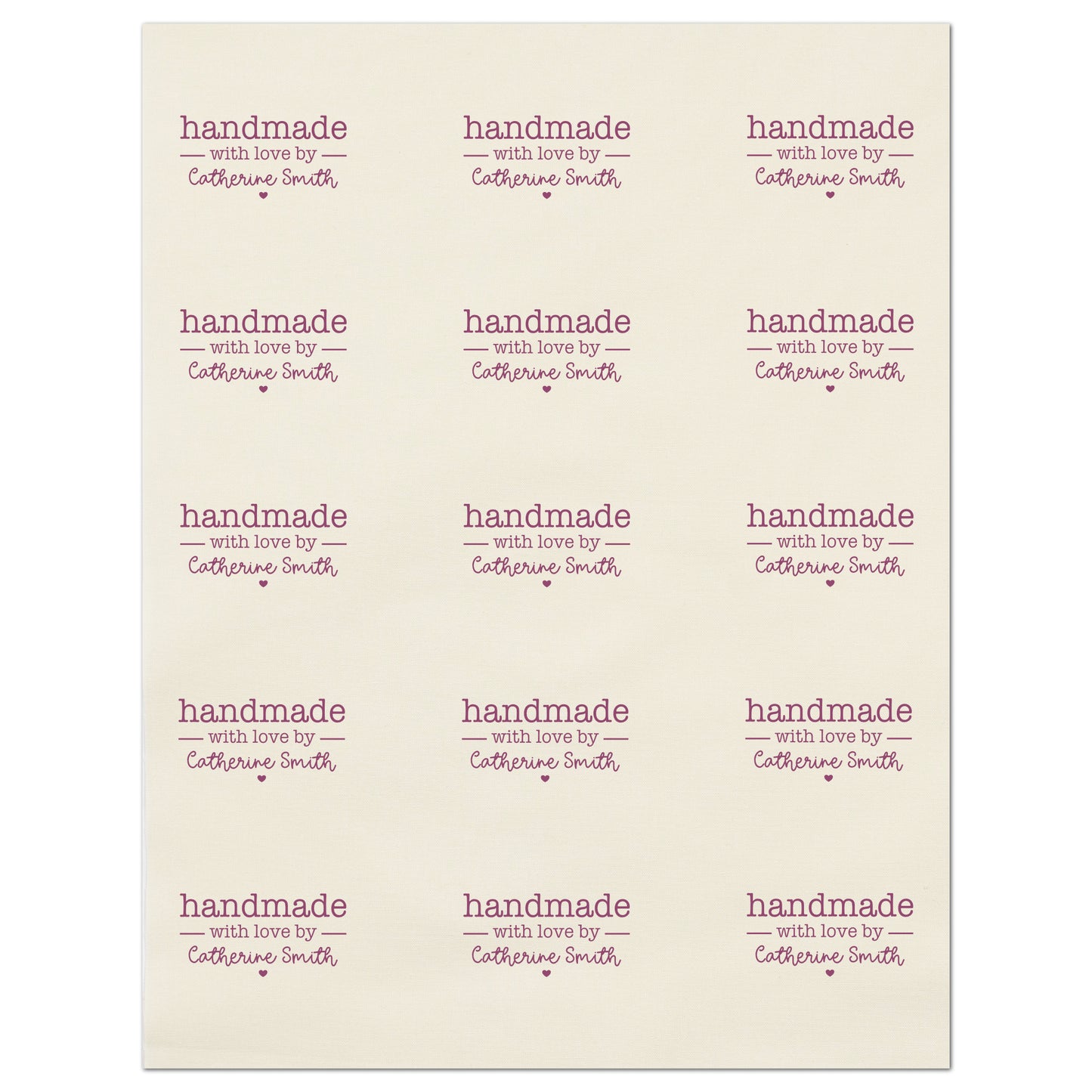 Quilt Label, Handmade, Fabric Tag, Fabric Label